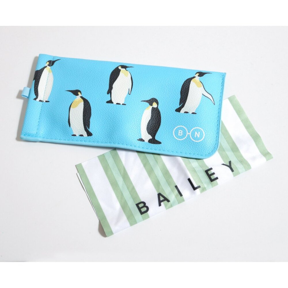 BAILEY NELSON Penguin Print Soft Faux Leather Glasses Case